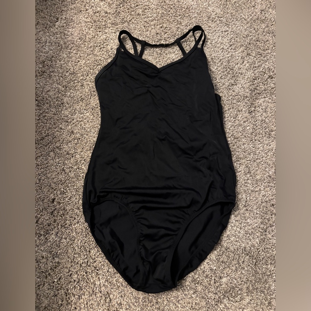 Black dance leotard